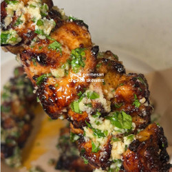 Garlic Parmesan Chicken Skewers