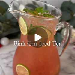 Pink Gin Iced Tea Jug Cocktail drinks easy