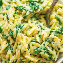 Creamy Spinach Orzo