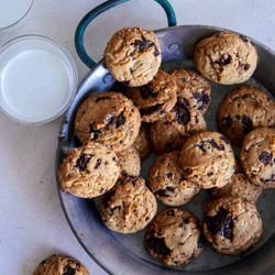 Chai, Chocolate Chip, Coconut Cookies
