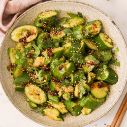 Easy Chinese Smashed Cucumber Salad