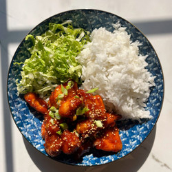 Crispy Gochujang Chicken Bites