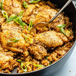 One-pan Sesame Chicken And Rice