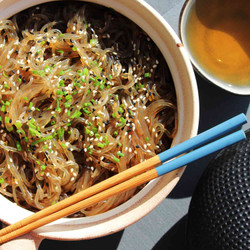 Yummy Korean Glass Noodles (japchae)