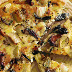 Wild Mushroom, Leek And Stichelton Tart