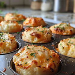 Cheesy Mashed Potato Puffs