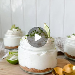 High-protein Key Lime Cheesecake Jars