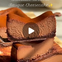 Chocolate Brownie Basque Cheesecake