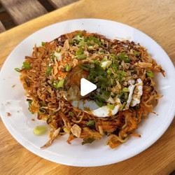 Crispy Singapore Noodle Pancakes