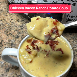 Chicken Bacon Ranch Potato Soup