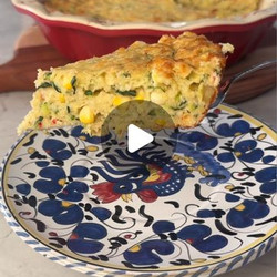 Zucchini &amp; Corn crustless Pie