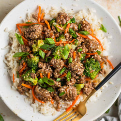 Ground Beef Teriyaki Stir Fry