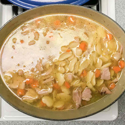 Lima Bean Soup With Ham Bone