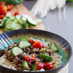 Spicy Pork Noodle Bowl
