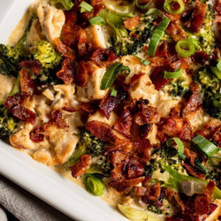 Chicken Bacon Broccoli Casserole