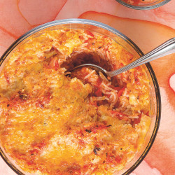 Tomato Rice With Crispy Cheddar