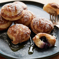 Blueberry-ricotta Stuffed Ebelskivers