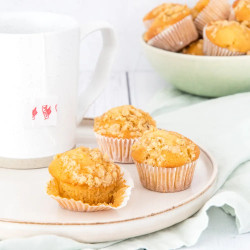 Mini Citroen Kruimelmuffins