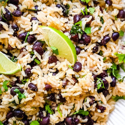 Black Rice And Beans