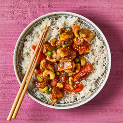 Chinese-style Cashew Chicken Breast With Rice