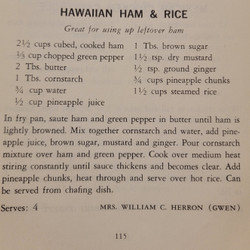 Hawaiian Ham &amp; Rice