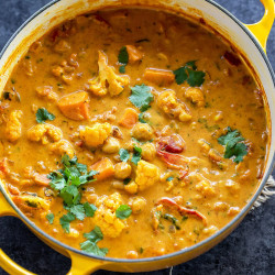 Vegetables &amp; Chickpea Coconut Curry