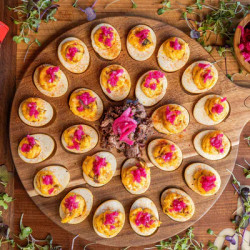 Smoked Brisket Deviled Eggs