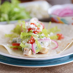 Greek Chicken Burritos {or Wraps}
