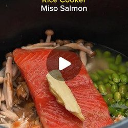 Rice Cooker Miso Salmon