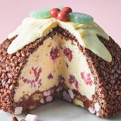 Rice Bubble Rocky Road Cheesecake 'pudding' easy dessert