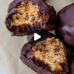 Cookie Dough Stuffed, Chocolate Covered Dates