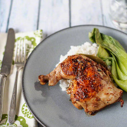 Filipino-style Braised Chicken w/ Cranberry Adobo Sauce