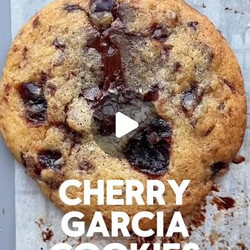 Cherry Garcia Inspired Chocolate Cherry Cookies