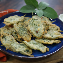 Beer Battered Sage Chips