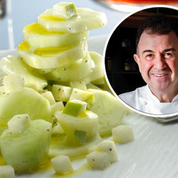 Ensalada De Pepino Con Manzana Y Yogur