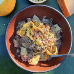 White Pork Ragu With Fennel, Beans And Meyer Lemon
