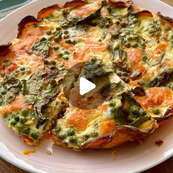 Crustless Quiche With Sweet Potato Crust
