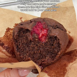 High Fibre Choc Raspberry Muffins