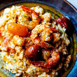 Spicy Shrimp Risotto