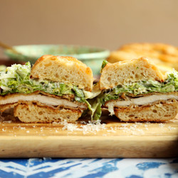 Chicken Caesar Salad Sandwiches