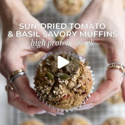 Sun-dried Tomato &amp; Basil Savoury Muffins