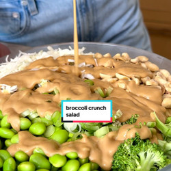 Broccoli Crunch Salad With Creamy Peanut Dressing