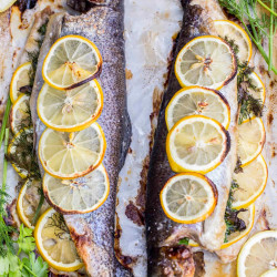 Lemon-herb Baked Trout Recipe