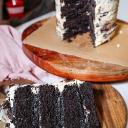 Oreo Batter Layer Cake