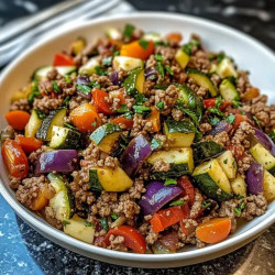 Mediterranean Ground Beef Stir Fry Recipe
