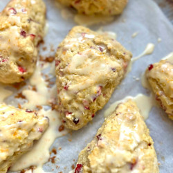 Cranberry Orange Sourdough Scones