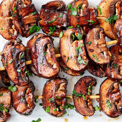 Grilled Balsamic Mushrooms