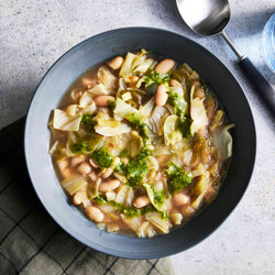Cabbage &amp; White Bean Soup