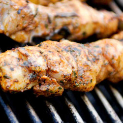 Yogurt-marinated Chicken Skewers