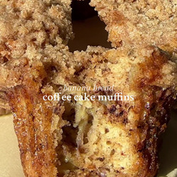 Banana Bread Coffee Cake Muffins